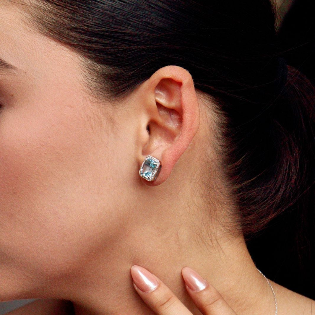 Aretes de Aquamarina