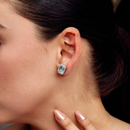 Aretes de Aquamarina
